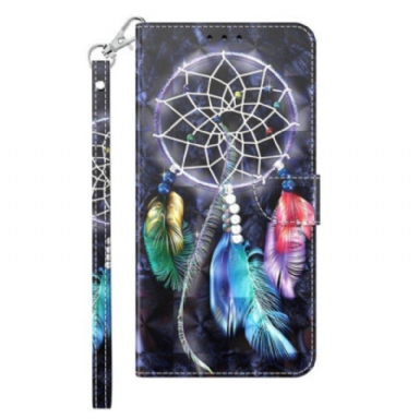 Folio-fodral iPhone 14 Pro Med Kedjar Strap Dream Catcher