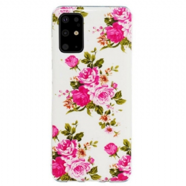 Skal Samsung Galaxy S20 Plus / S20 Plus 5G Fluorescerande Blommor