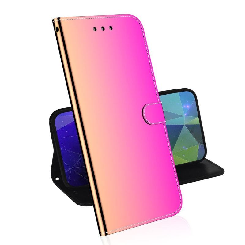 Fodral För Oppo A74 4G Bedrijf Spegeleffekt I Konstläder