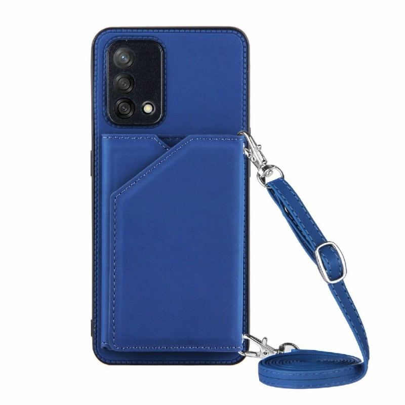 Skal För Oppo A74 4G Aude Multi-compartment Lanyard