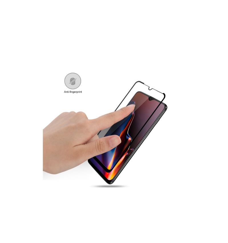 Oneplus 6T Skärmskydd I Härdat Glas I Full Storlek - Svart