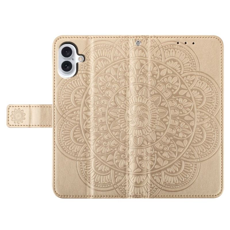 Fodral För iPhone 16 Plus Mandala Remmönster