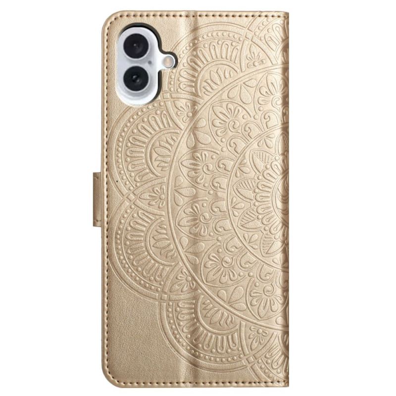 Fodral För iPhone 16 Plus Mandala Remmönster