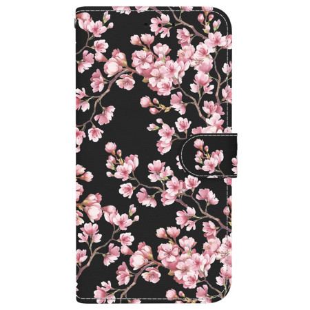 Fodral För iPhone 16 Plus Spännda Plommonblommor