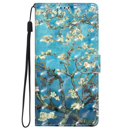 Fodral iPhone 16 Plus Aprikosblommor Med Rem