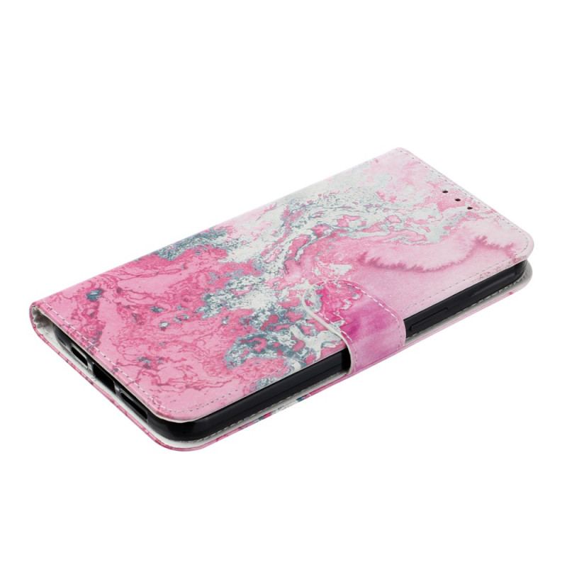 Fodral iPhone 16 Plus Marmorrosa Marmor