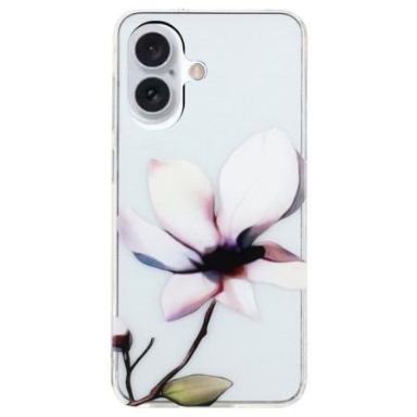 Skal iPhone 16 Plus Vit Blomma