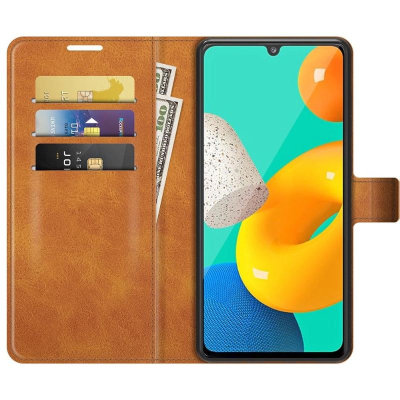 Folio-fodral För Samsung Galaxy M32 Fallskydd Plånboksfodral Läderstil