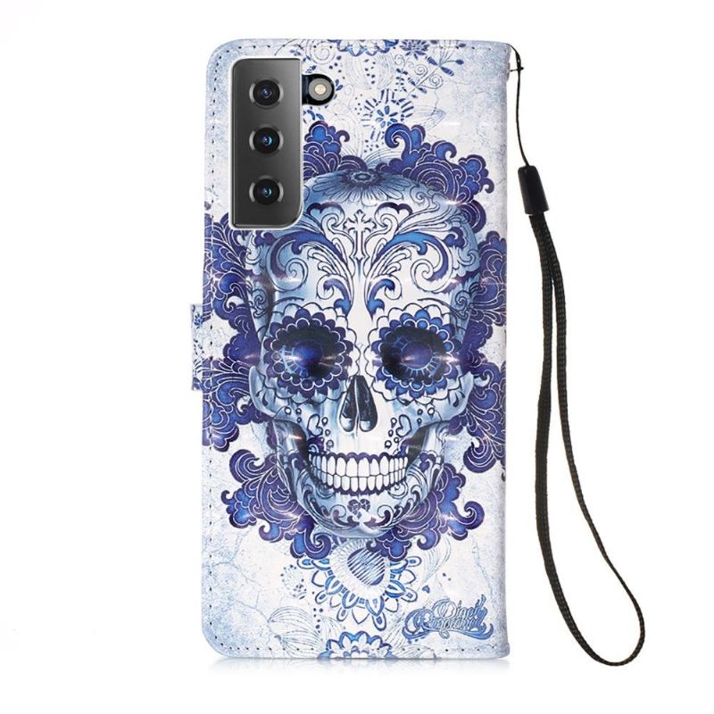 Fodral För Samsung Galaxy S21 Plus 5G Hemming Calavera Mönster