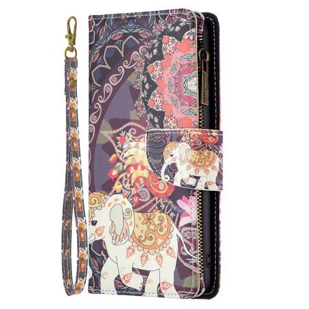 Fodral iPhone 16 Pro Tribal Elephant Wallet