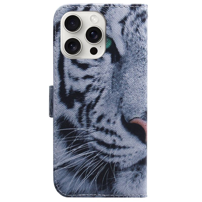 Fodral iPhone 16 Pro Vit Tiger