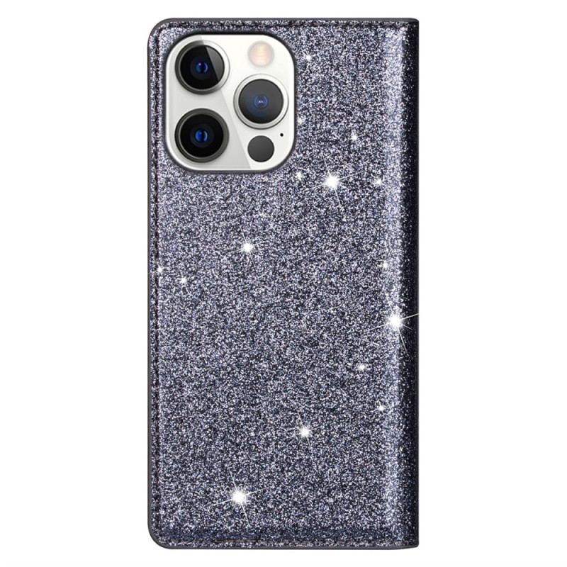 Folio-fodral iPhone 16 Pro Glitter