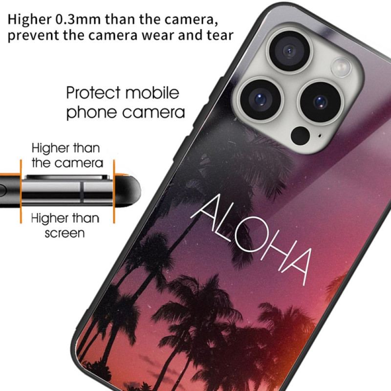 Skal iPhone 16 Pro Aloha Härdat Glas