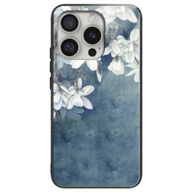 Skal iPhone 16 Pro Telefonfodral Magnolior Härdat Glas