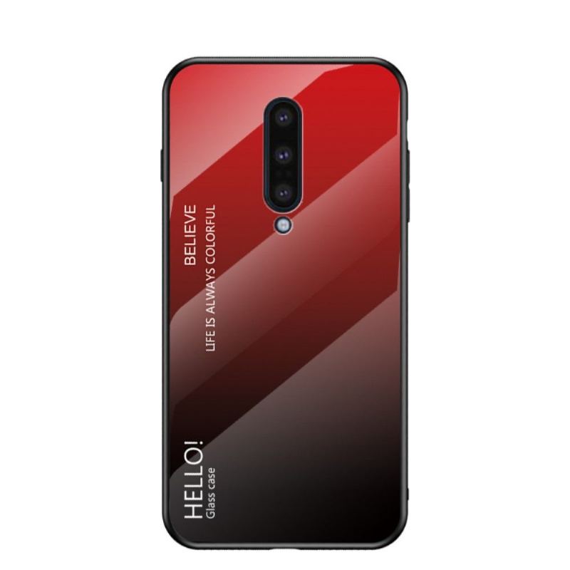 Skal För OnePlus 8 Färggradient Glasbaksida