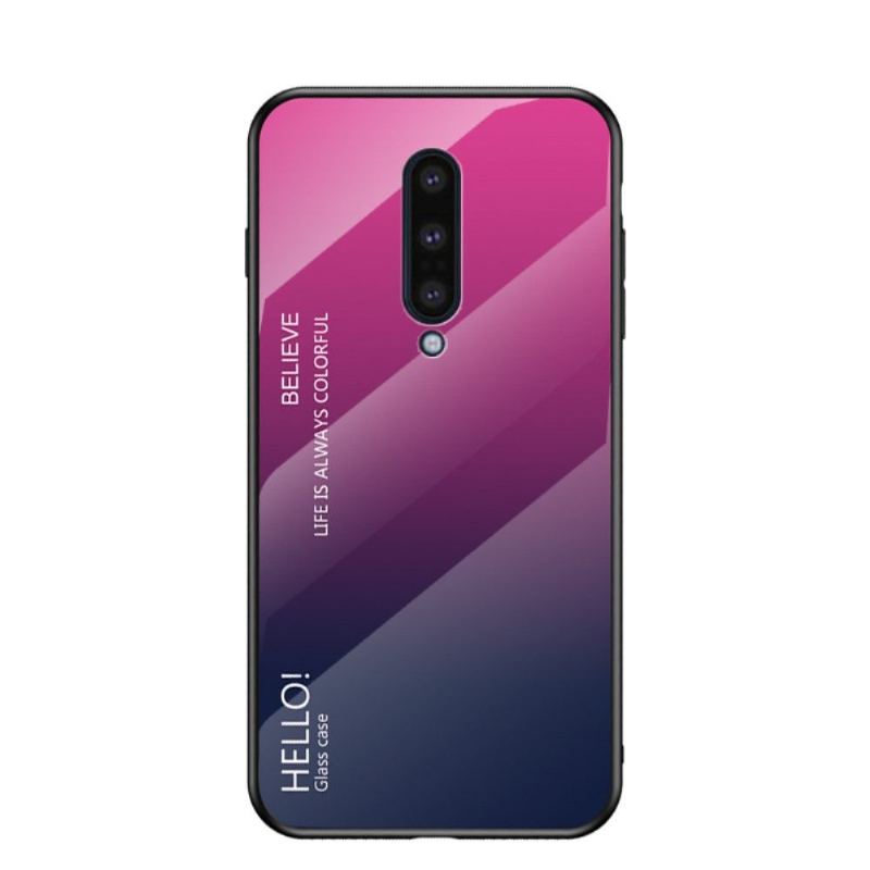 Skal För OnePlus 8 Färggradient Glasbaksida