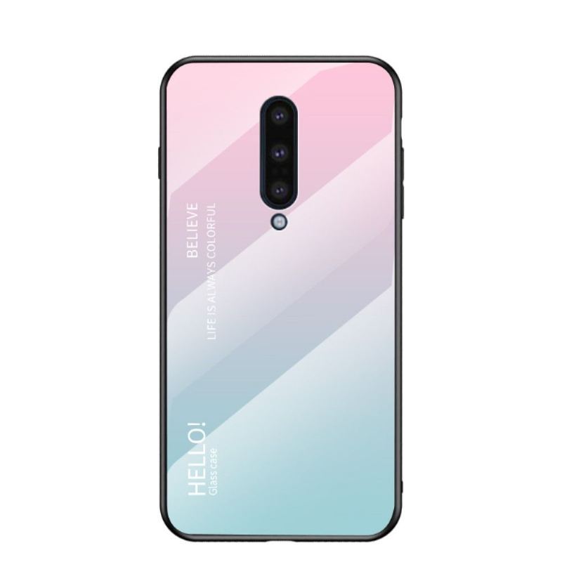 Skal För OnePlus 8 Färggradient Glasbaksida