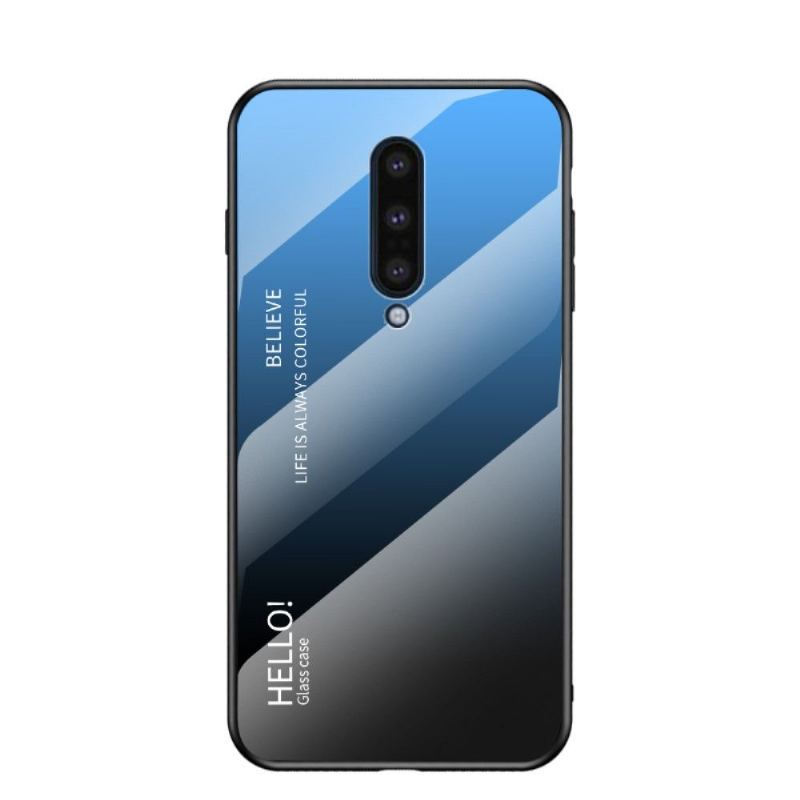 Skal För OnePlus 8 Färggradient Glasbaksida