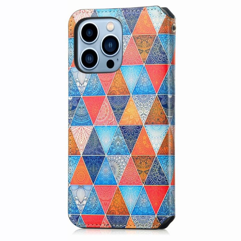 Fodral För iPhone 13 Pro Folio-fodral Kalejdoskop Mandala Flip Flip