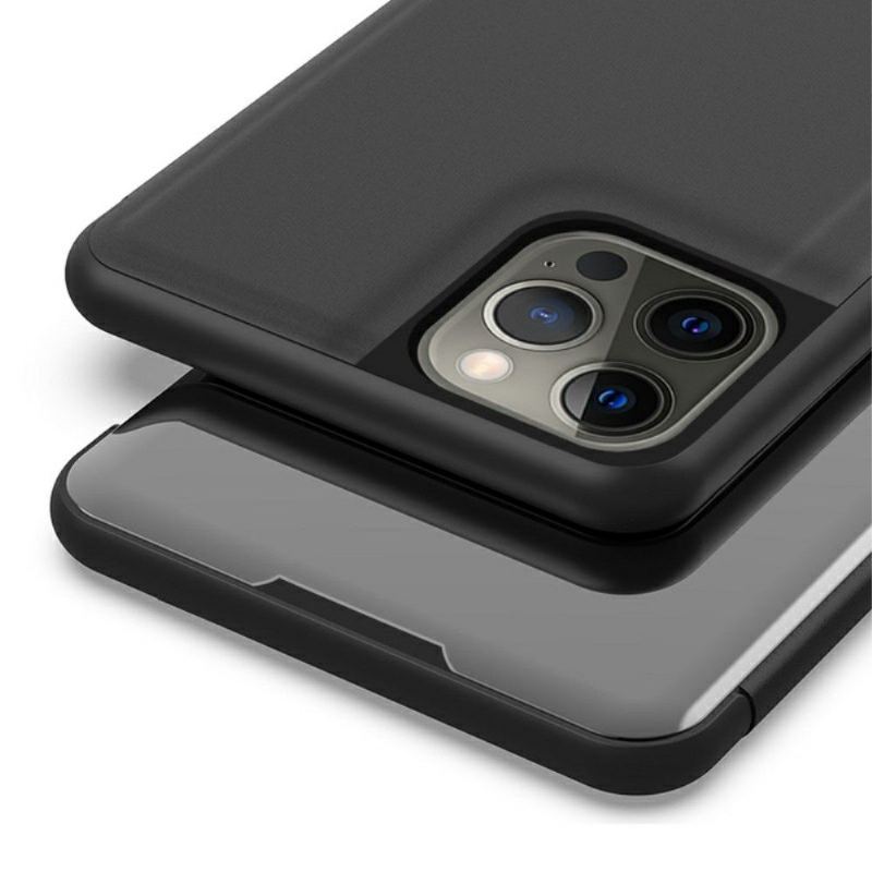 Skal För iPhone 13 Pro Folio-fodral Spegeleffekt