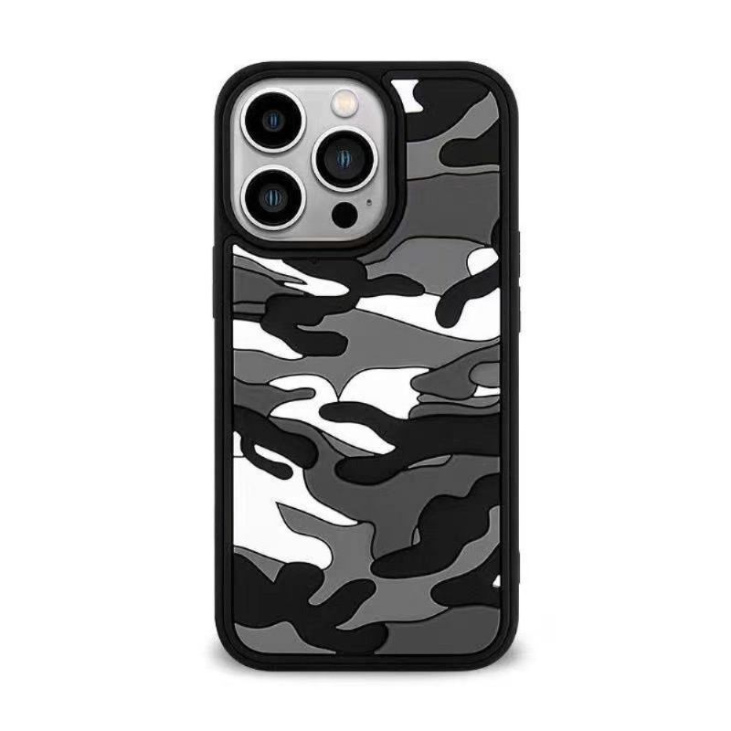 Skal För iPhone 13 Pro Robust Militär Kamouflage