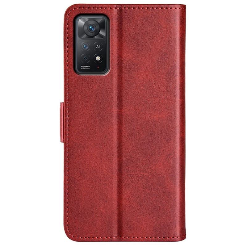 Fodral För Xiaomi Redmi Note 11 Pro / 11 Pro 5G Plånboksfodral Matt Konstläderfodral