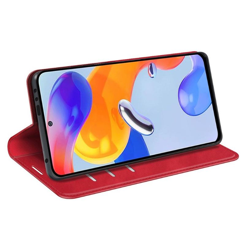 Fodral För Xiaomi Redmi Note 11 Pro / 11 Pro 5G Stativ I Konstläder