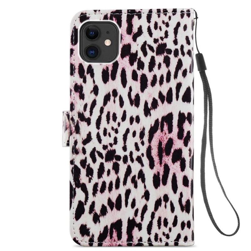 Folio-fodral För iPhone 11 Leopardmönster