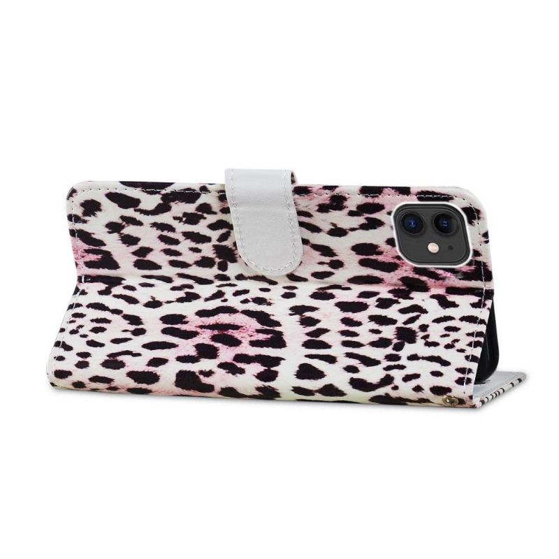 Folio-fodral För iPhone 11 Leopardmönster