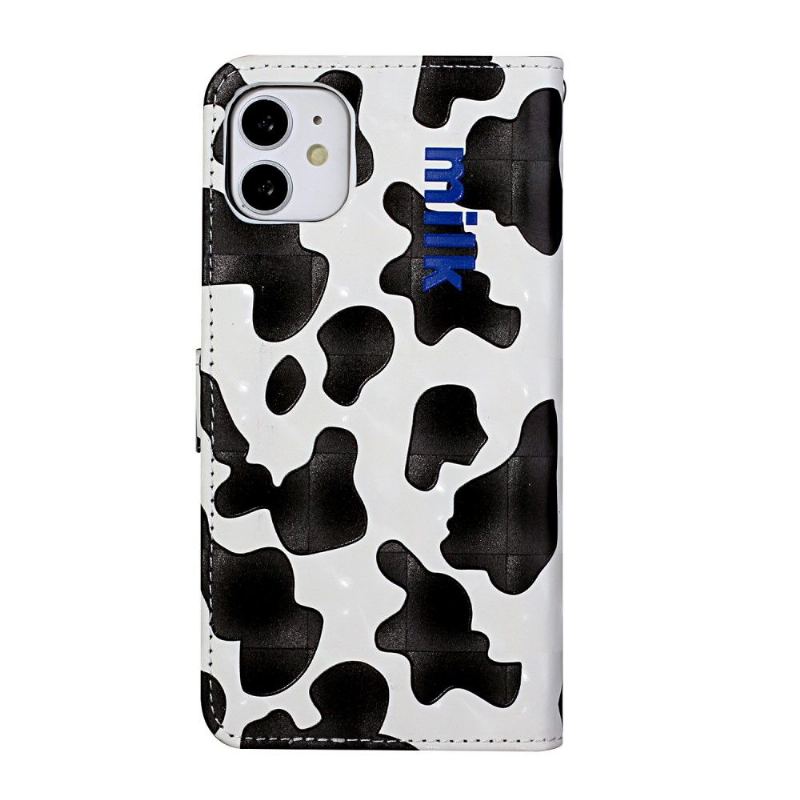 Läderfodral För iPhone 11 Cow Style + Axelrem