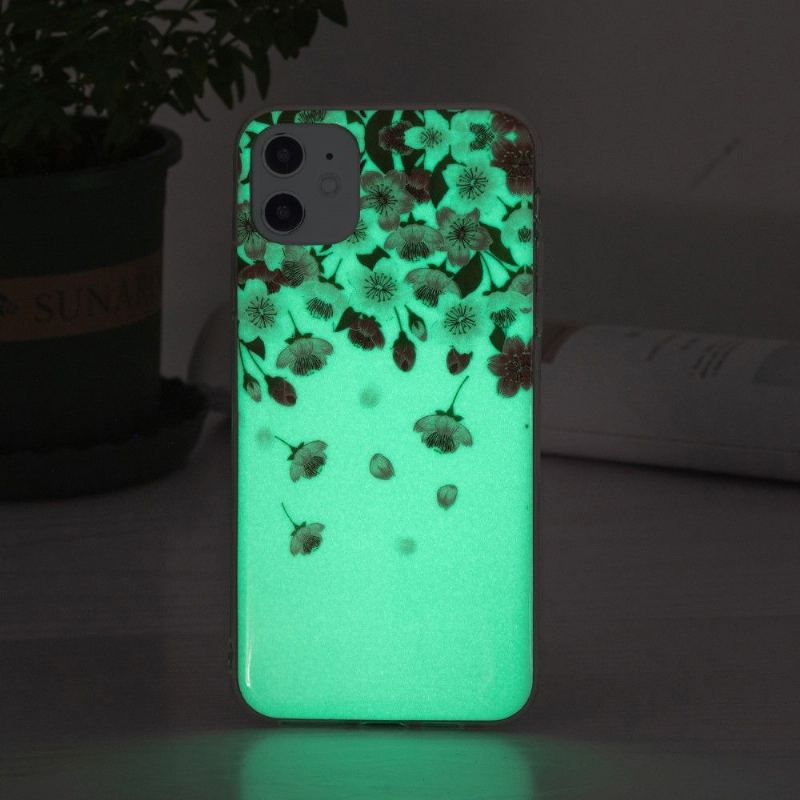 Skal För iPhone 11 Fluorescerande Blommor