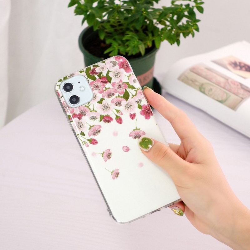 Skal För iPhone 11 Fluorescerande Blommor