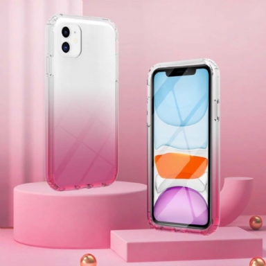 Skal För iPhone 11 Gradient Med Härdat Glas