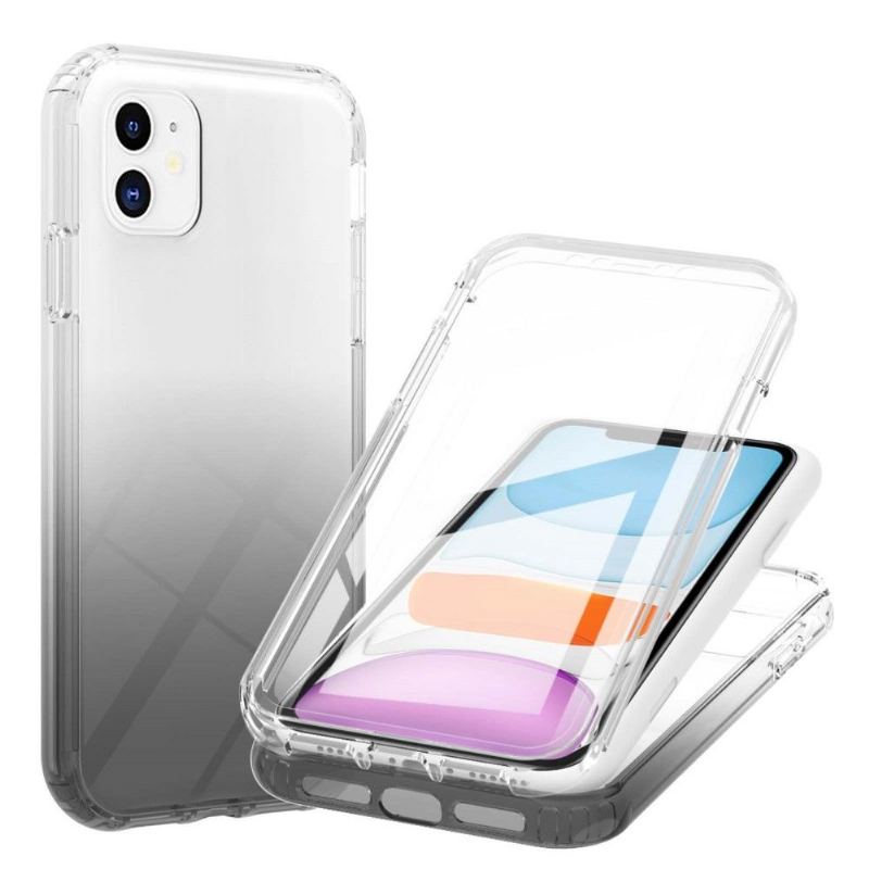 Skal För iPhone 11 Gradient Med Härdat Glas