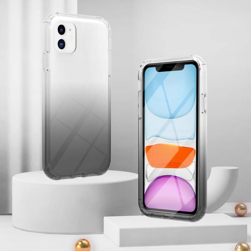 Skal För iPhone 11 Gradient Med Härdat Glas