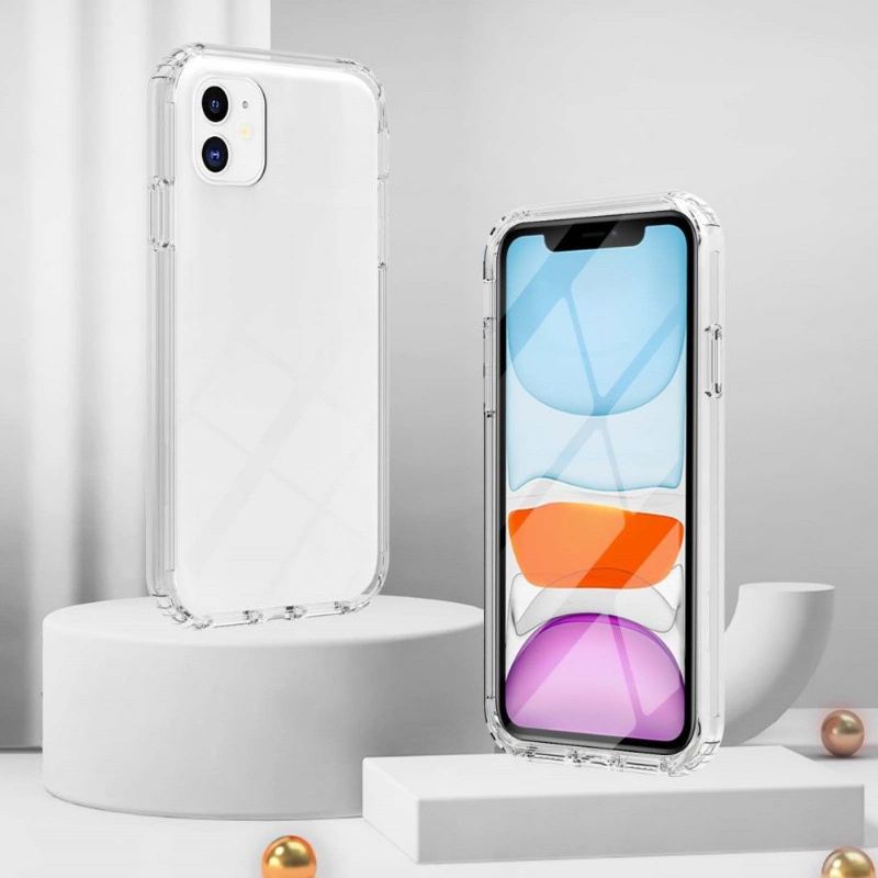 Skal För iPhone 11 Gradient Med Härdat Glas