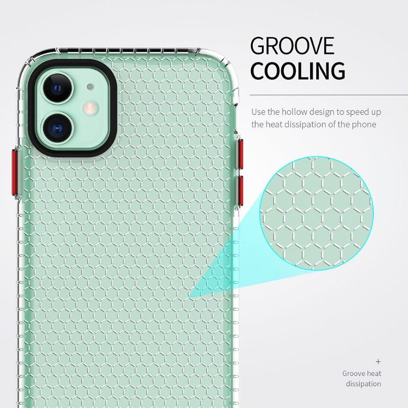 Skal För iPhone 11 Silikon Honeycomb