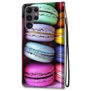 Fodral För Samsung Galaxy S22 Ultra 5G Macarons