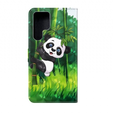 Fodral För Samsung Galaxy S22 Ultra 5G Uppflugen Panda