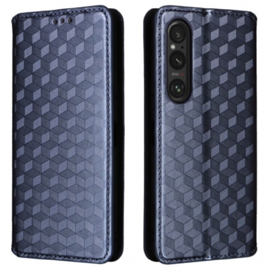 Folio-fodral Sony Xperia 1 Vi 3d-diamantmönster