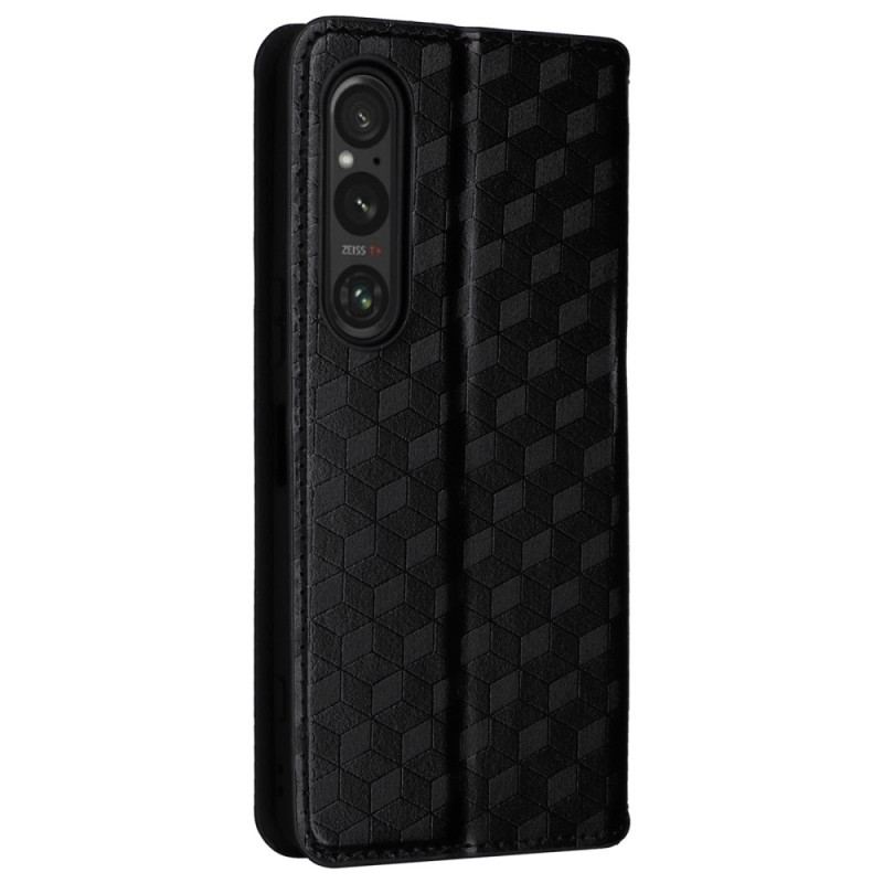 Folio-fodral Sony Xperia 1 Vi 3d-diamantmönster