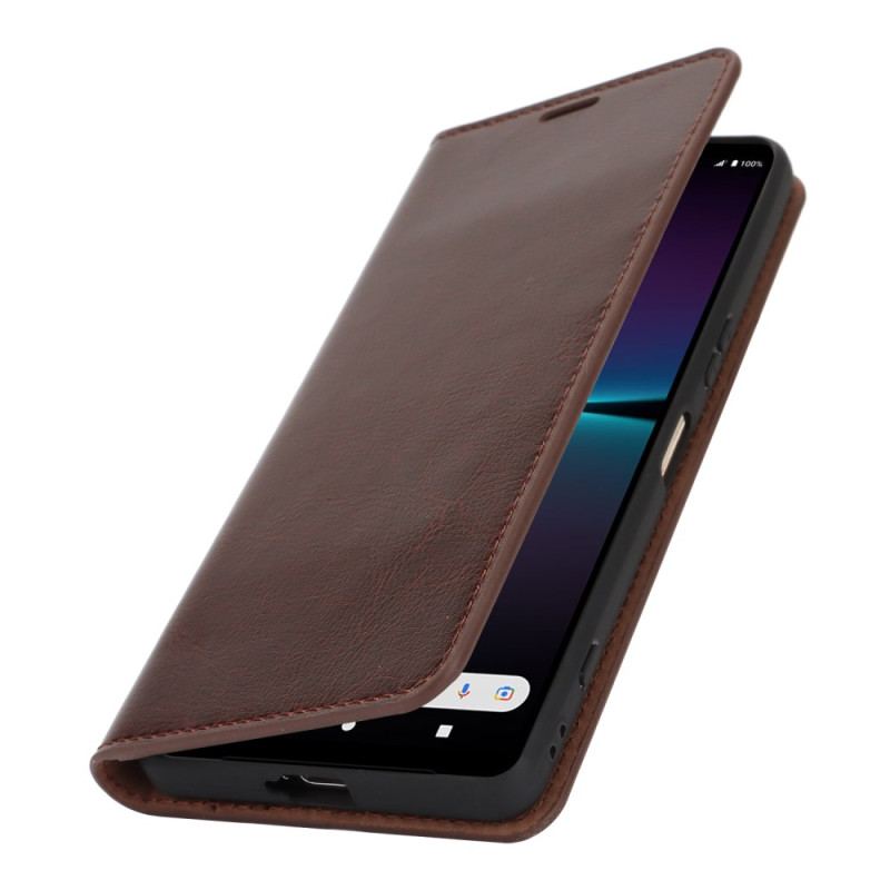 Folio-fodral Sony Xperia 1 Vi Läder