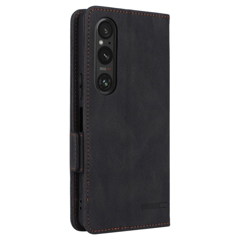 Läderfodral Sony Xperia 1 Vi Telefonfodral Retrodesign