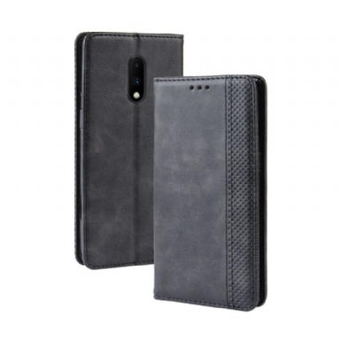 Fodral Case För OnePlus 7 Fallskydd Läderstilen Cirénius