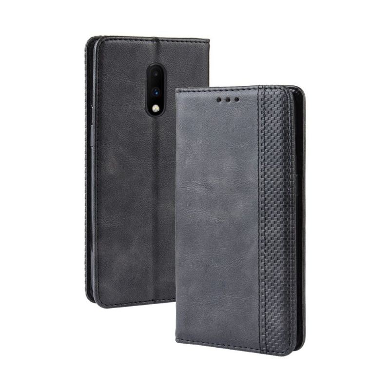 Fodral Case För OnePlus 7 Fallskydd Läderstilen Cirénius