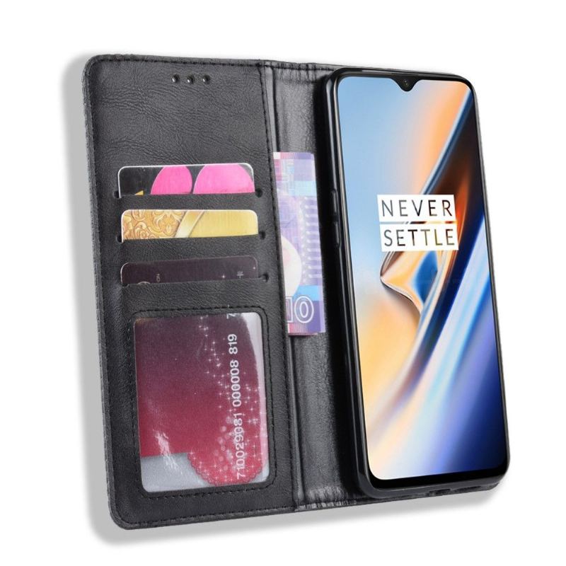 Fodral Case För OnePlus 7 Fallskydd Läderstilen Cirénius