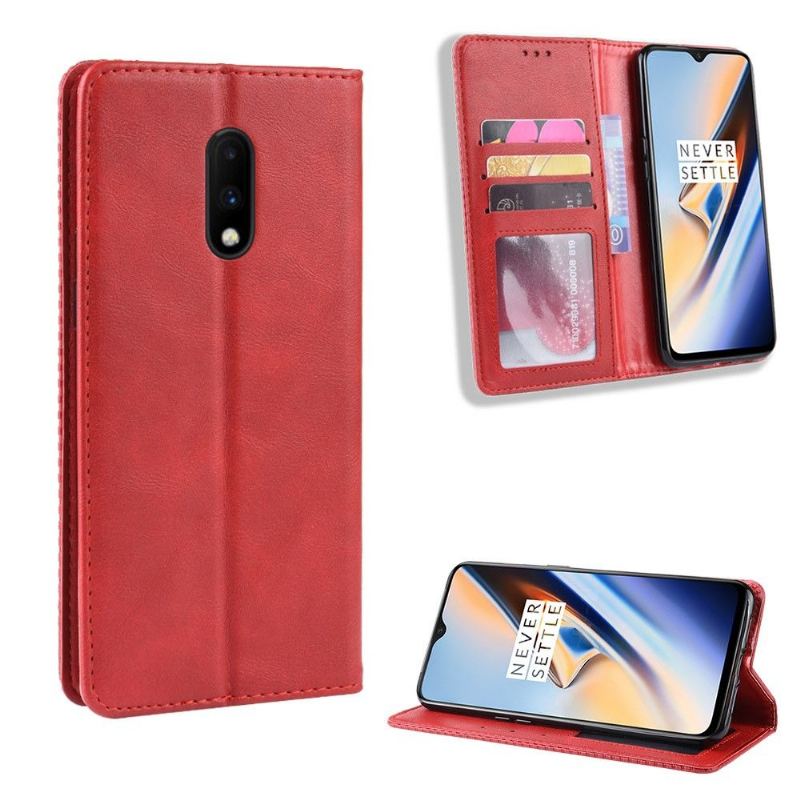 Fodral Case För OnePlus 7 Fallskydd Läderstilen Cirénius