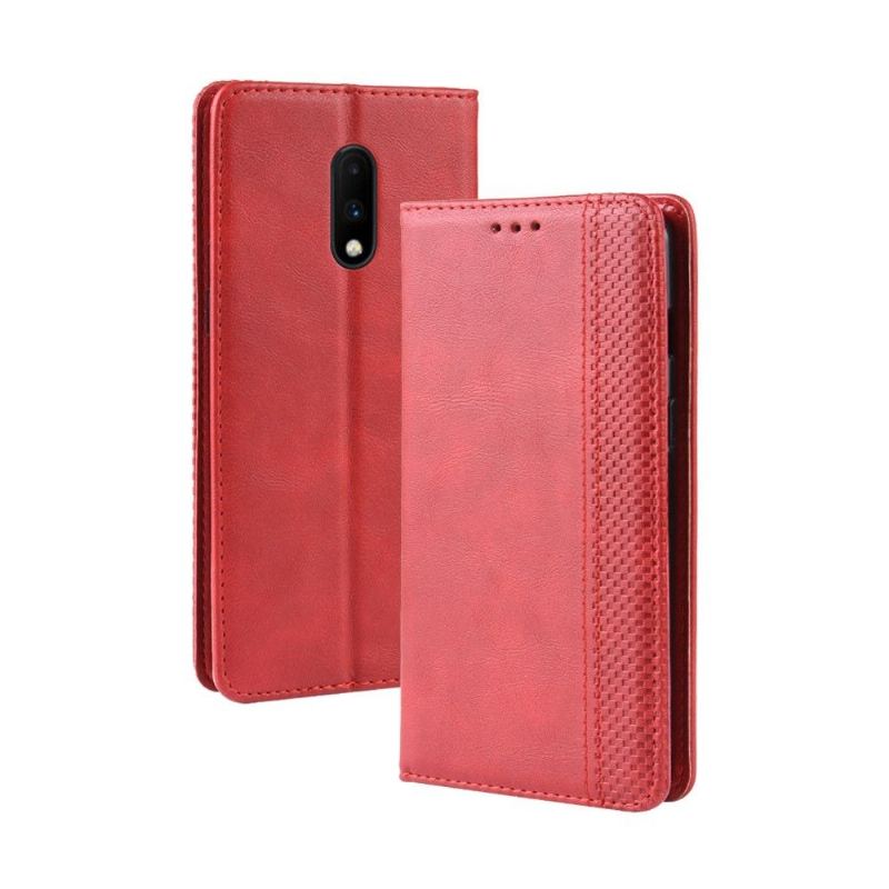 Fodral Case För OnePlus 7 Fallskydd Läderstilen Cirénius