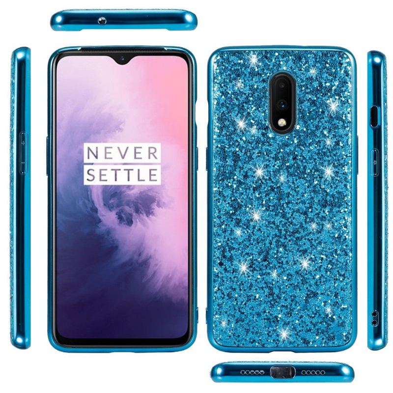 Skal För OnePlus 7 Bedrijf Glamorösa Paljetter