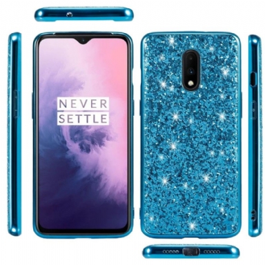 Skal För OnePlus 7 Bedrijf Glamorösa Paljetter